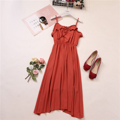 Alkalmi női ruha pántokkal több színben