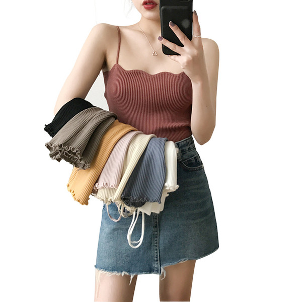 Vékony kötésből készült női felső, különböző színekben