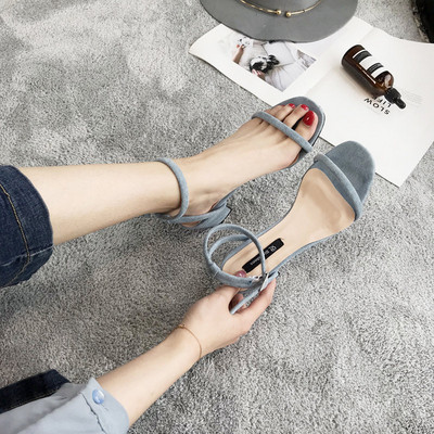 Stílusos női magas sarkú szandál három színben