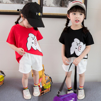 Детска тениска в два цвята за момичета и момчета
