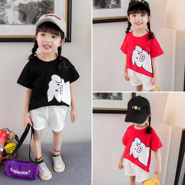 Tricou pentru copii in doua culori pentru fete si baieti