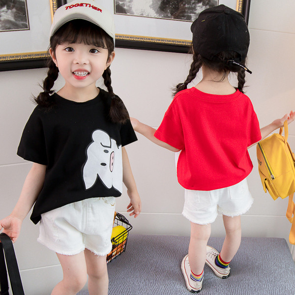 Tricou pentru copii in doua culori pentru fete si baieti