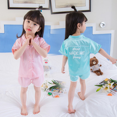 Детска пижама за момичета-в розов и син цвят
