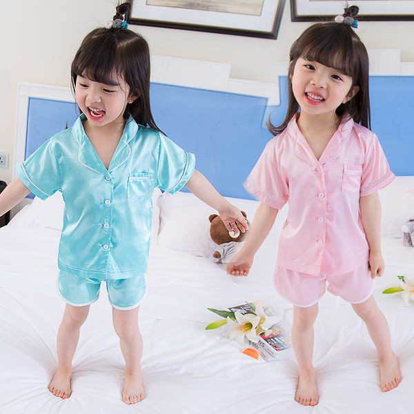 Gyerek pizsama lányoknak - rózsaszín és kék színben