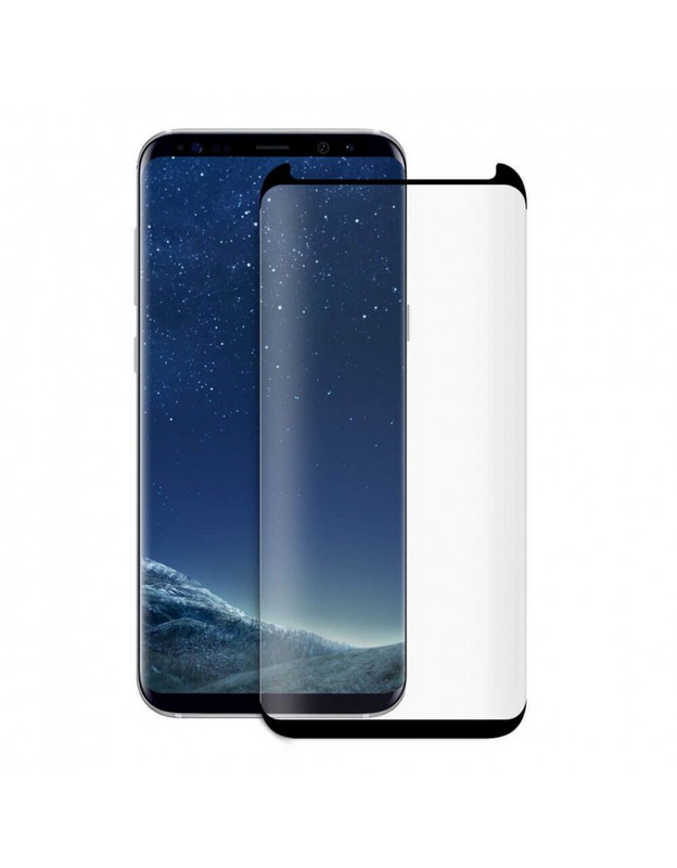 Стъклен протектор за Samsung Note8 - Edge glue черен