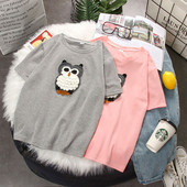 Καθημερινή γυναικεία μπλούζα με τρισδιάστατο στοιχείο σε τρία χρώματα