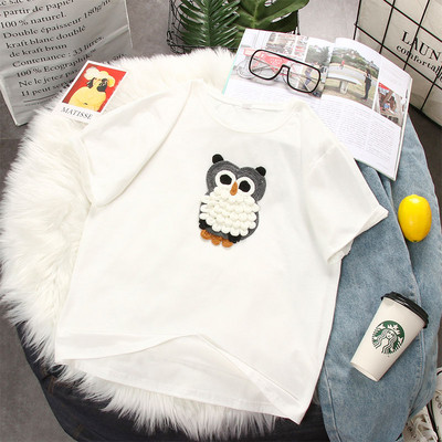 Καθημερινή γυναικεία μπλούζα με τρισδιάστατο στοιχείο σε τρία χρώματα