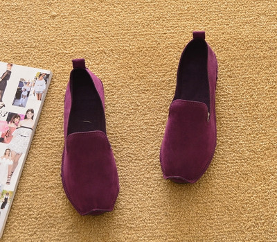 Mocasini casual dama din piele intoarsa eco multe culori