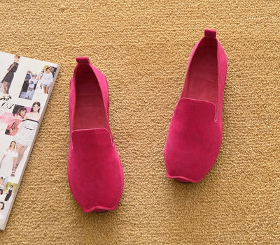 Mocasini casual dama din piele intoarsa eco multe culori