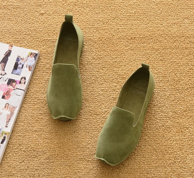 Mocasini casual dama din piele intoarsa eco multe culori