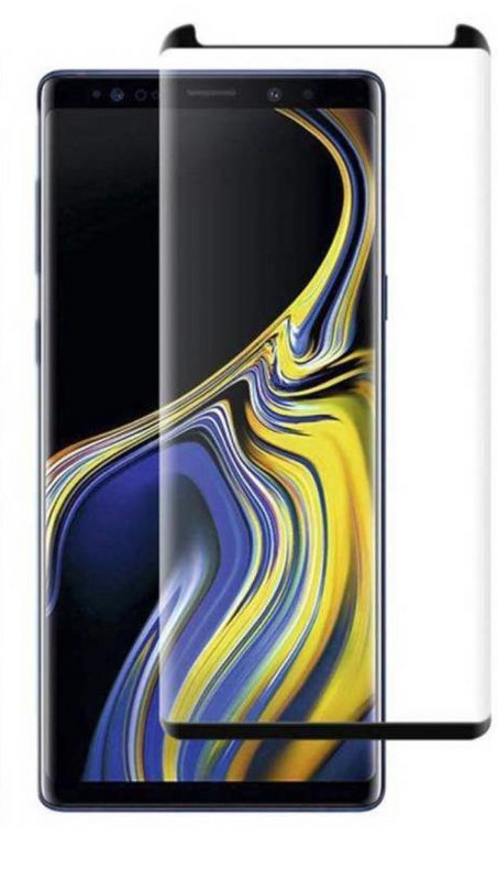 Стъклен протектор за Samsung Note 9 -Edge glue черен