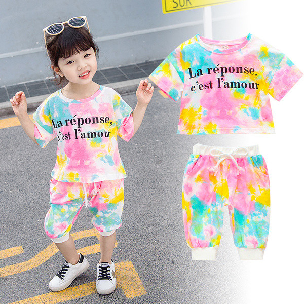 Gyerekkészlet lányoknak két színben nyakkendővel