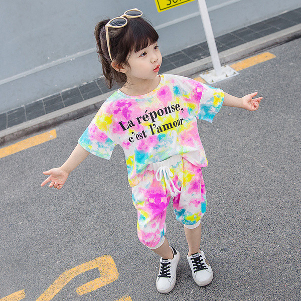 Gyerekkészlet lányoknak két színben nyakkendővel