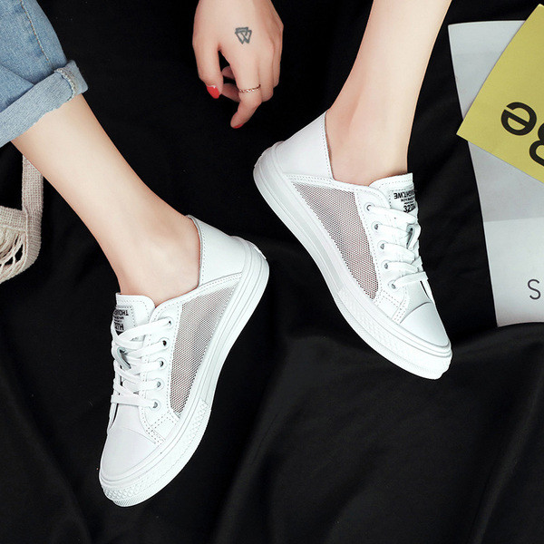 Καθημερινά γυναικεία πάνινα παπούτσια  σε κίτρινο και λευκό χρώμα