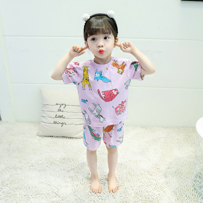 Gyerek pizsama két színben két részben lányoknak