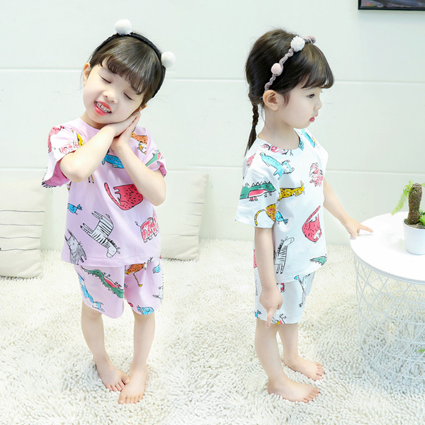 Gyerek pizsama két színben két részben lányoknak