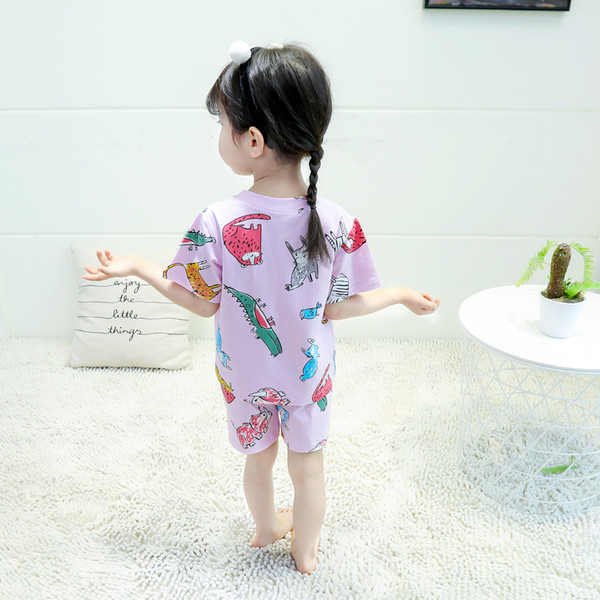 Gyerek pizsama két színben két részben lányoknak