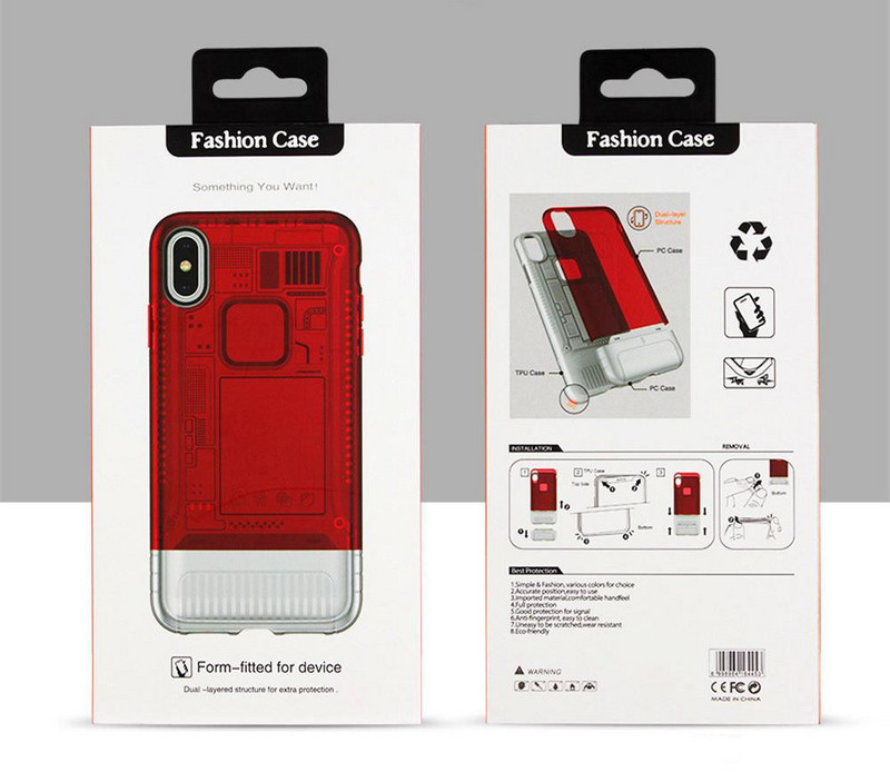 Силиконов калъф за iPhone X и iPhone XS - червен цвят