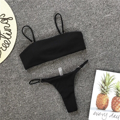 Sima fürdőruha modell levehető pántokkal, különböző színekben