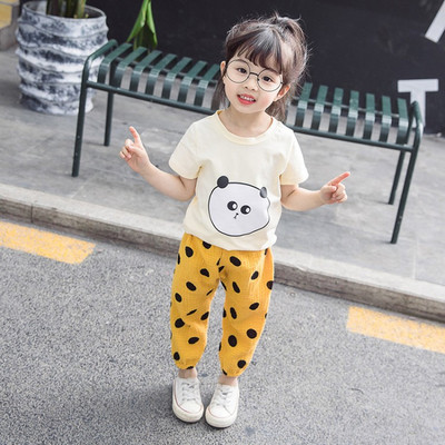 Modern gyerek szett lányoknak rátéttel - két színben