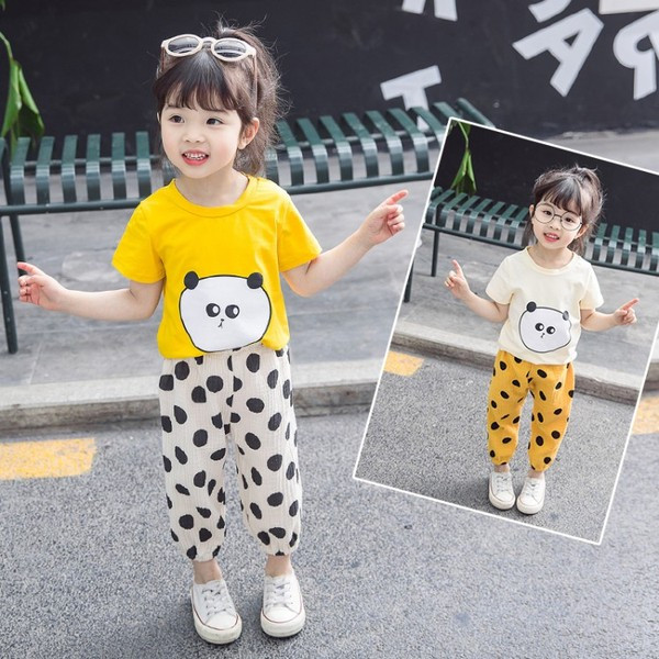 Modern gyerek szett lányoknak rátéttel - két színben