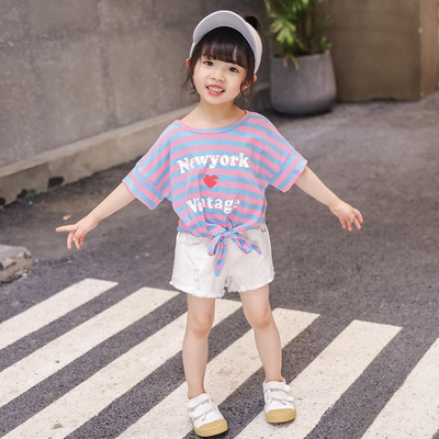 Tricou pentru copii modern pentru fete - două culori