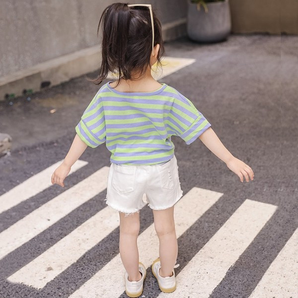 Tricou pentru copii modern pentru fete - două culori