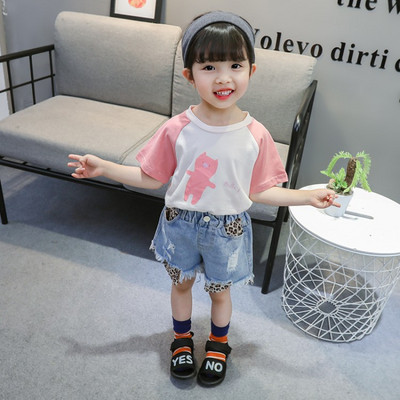 Gyerek póló lányoknak három színben, különböző alkalmazásokkal