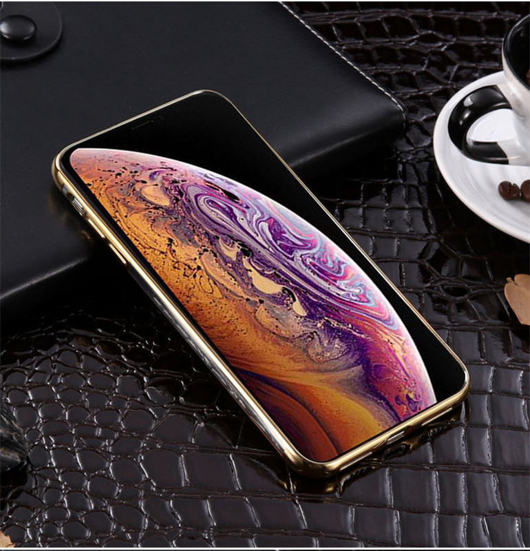Husa din silicon cu inel pentru iPhone XR de culoare aurie