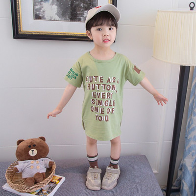 Aktuális gyerektunika két színben, rátéttel