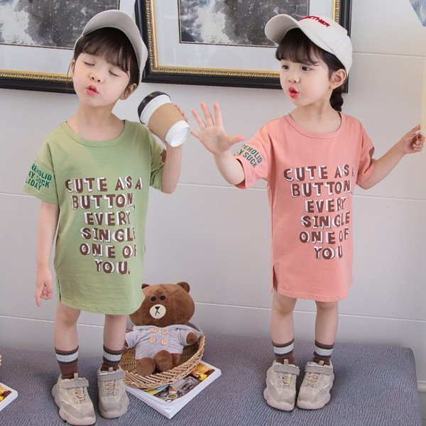 Aktuális gyerektunika két színben, rátéttel