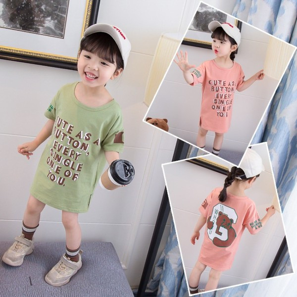 Aktuális gyerektunika két színben, rátéttel