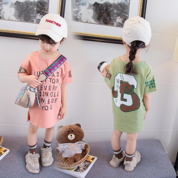 Aktuális gyerektunika két színben, rátéttel