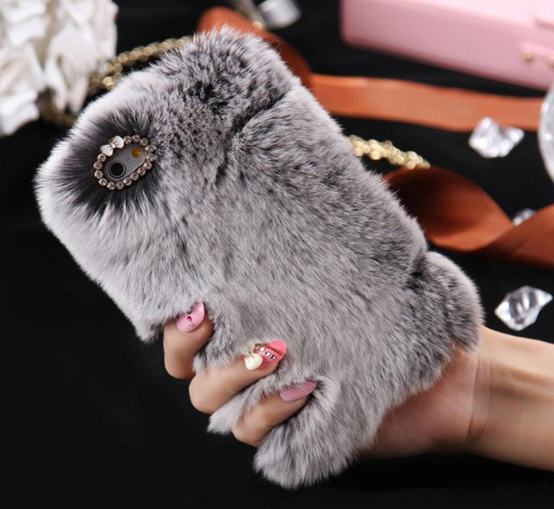 Husă de puf de culoare gri și pietre elementare pentru iPhone X și iPhone XS