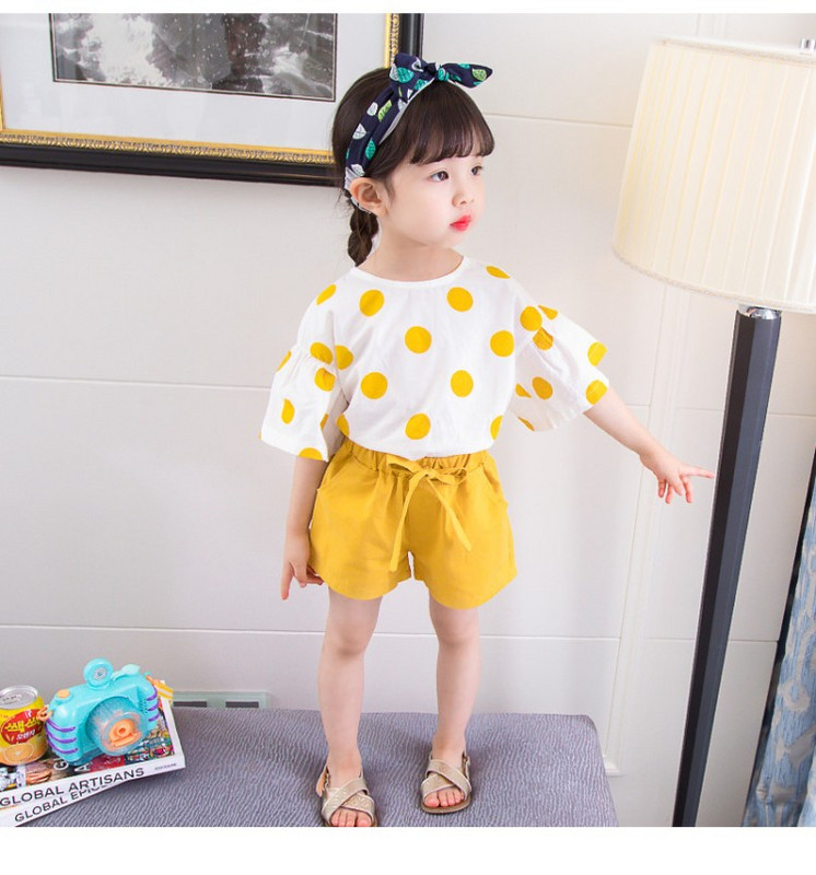 Gyerek modern szett lányoknak sárga és lila színben