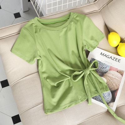 Καθημερινή γυναικεία μπλούζα με δεσμούς σε διαφορετικά χρώματα