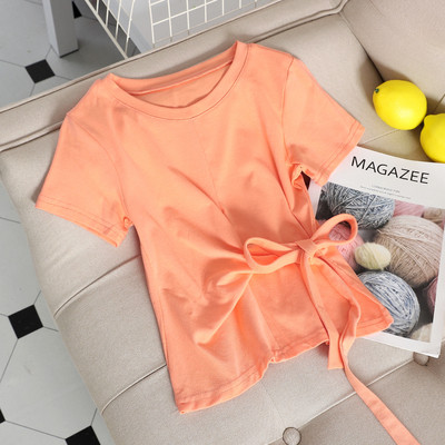 Καθημερινή γυναικεία μπλούζα με δεσμούς σε διαφορετικά χρώματα