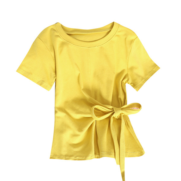 Καθημερινή γυναικεία μπλούζα με δεσμούς σε διαφορετικά χρώματα