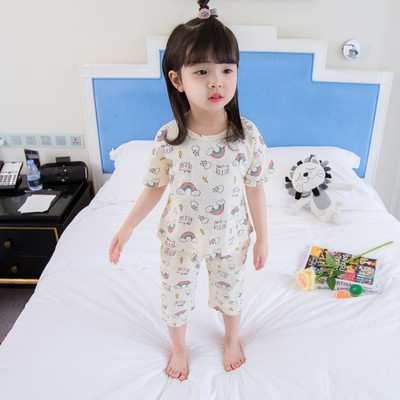 Gyerek pizsama lányoknak két részből, két színben