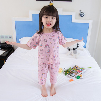 Gyerek pizsama lányoknak két részből, két színben