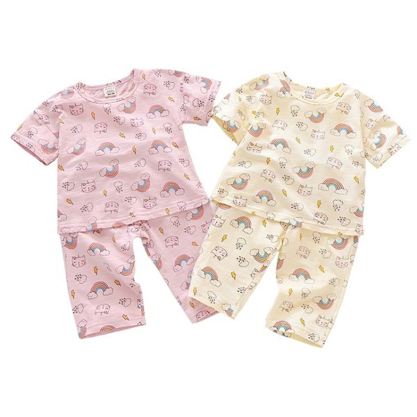 Gyerek pizsama lányoknak két részből, két színben