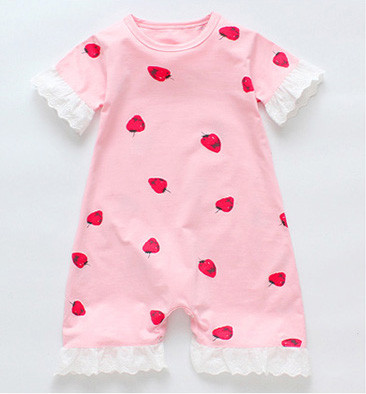 Детска пижама за момичета-в бял и розов цвят