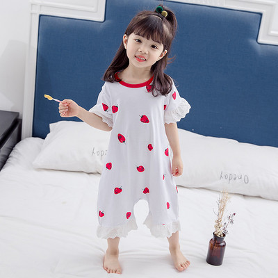 Gyerek pizsama lányoknak - fehér és rózsaszín színben