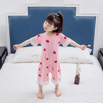 Gyerek pizsama lányoknak - fehér és rózsaszín színben