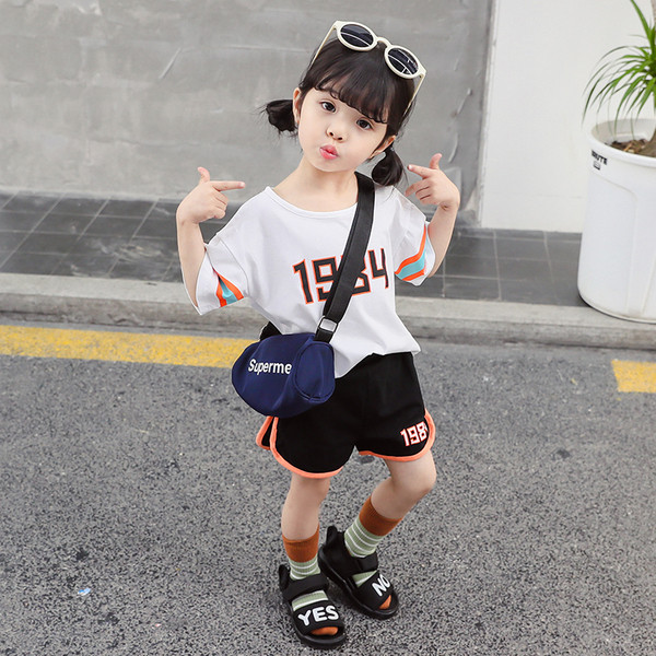 Sport és hétköznapi gyerek szett két színben lányoknak