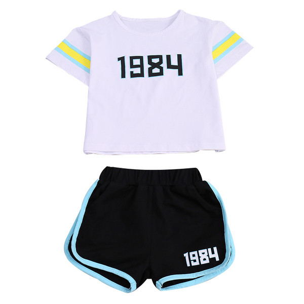 Sport és hétköznapi gyerek szett két színben lányoknak