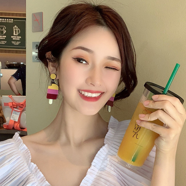 Cercei de dama in forma de inghetata