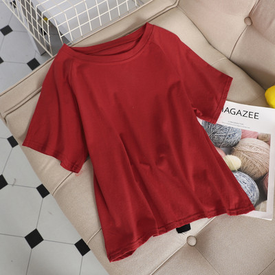 Μοντέρνα γυναικεία μπλούζα με κορδέλα σε μαύρο, λευκό και κόκκινο χρώμα