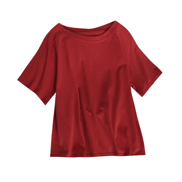 Μοντέρνα γυναικεία μπλούζα με κορδέλα σε μαύρο, λευκό και κόκκινο χρώμα