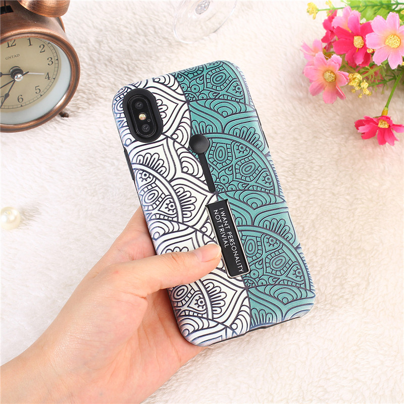 Θήκη σιλικόνης με μοτίβα για iPhone X και iPhone XS